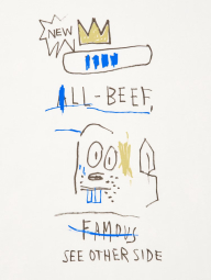 Футболка UNIQLO с принтом Jean-Michel Basquiat 1159846586 (Белый L)
