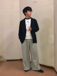 Футболка UNIQLO с принтом Jean-Michel Basquiat 1159846586 (Белый L)