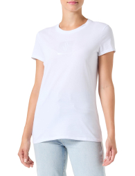 Женская футболка Armani Exchange с логотипом 1159846588 (Белый XXL)