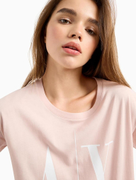 Жіноча футболка Armani Exchange з логотипом 1159846894 (Рожевий XXL)
