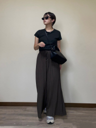 Укорочена футболка з технологією AIRism 1159847228 (Чорний XS)