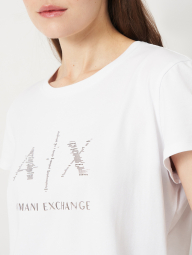 Женская футболка Armani Exchange с логотипом 1159847231 (Белый XXL)
