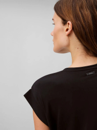 Жіноча футболка Calvin Klein з драпіруванням 1159847251 (Чорний S)