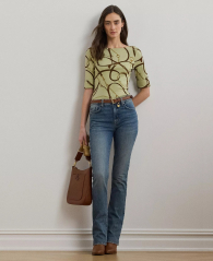 Жіноча футболка Ralph Lauren з принтом 1159847292 (Зелений L)