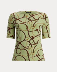 Жіноча футболка Ralph Lauren з принтом 1159847292 (Зелений L)