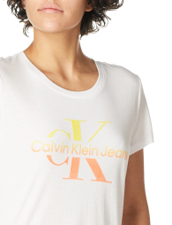 Женская футболка Calvin Klein с логотипом 1159847421 (Белый XL)