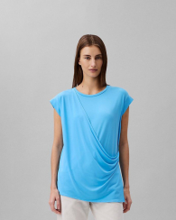 Женская футболка Calvin Klein с драпировкой 1159847456 (Голубой XS)