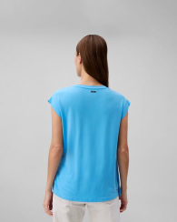 Женская футболка Calvin Klein с драпировкой 1159847455 (Голубой S)