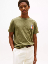 Чоловічі футболки Tommy Hilfiger з принтом 1159847601 (Зелений M)