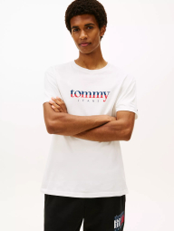 Футболка мужская Tommy Hilfiger с логотипом 1159847682 (Молочный M)
