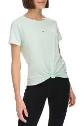 Футболка женская Tommy Hilfiger с логотипом 1159847703 (Зеленый L)