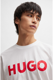 Футболка мужская BOSS by Hugo Boss с логотипом 1159847871 (Белый M)