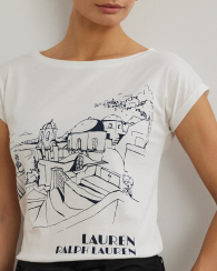 Женская футболка Ralph Lauren 1159847903 (Белый XL)