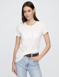 Женская футболка GAP с логотипом 1159847940 (Молочный XL)