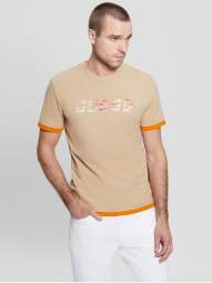 Мужская футболка Guess с логотипом 1159847943 (Бежевый XL)