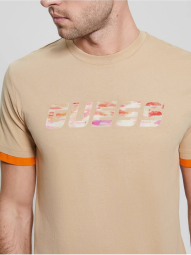 Мужская футболка Guess с логотипом 1159847943 (Бежевый XL)