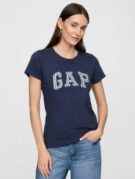 Женская футболка GAP с логотипом 1159847948 (Синий XS)