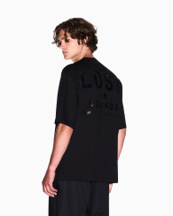 Футболка Armani Exchange с надписью в тон 1159847966 (Черный XL)