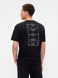 Футболка мужская GAP с принтом сзади 1159848150 (Черный M)