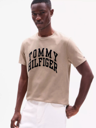 Мужская футболка Tommy Hilfiger с логотипом 1159848666 (Бежевый S)