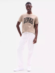 Мужская футболка Tommy Hilfiger с логотипом 1159848666 (Бежевый S)
