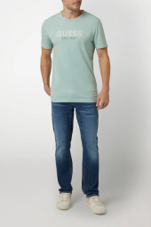 Чоловічі футболки Guess з логотипом 1159848808 (Зелений XXL)
