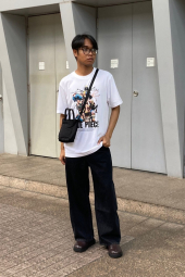 Футболка UT Archive One Piece UNIQLO с принтом 1159849053 (Белый XL)