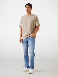 Мужская футболка Guess с логотипом 1159849087 (Бежевый XL)