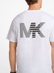 Мужская футболка Michael Kors с логотипом 1159849293 (Белый L)