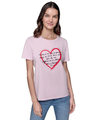 Женская футболка Karl Lagerfeld Paris с принтом 1159849359 (Розовый S)