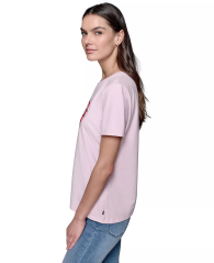 Женская футболка Karl Lagerfeld Paris с принтом 1159849359 (Розовый S)