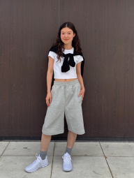 Укороченная футболка UNIQLO с технологией AIRism 1159849538 (Белый XS)