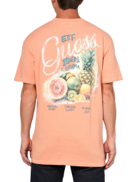 Чоловічі футболки Guess з принтом ззаду 1159849591 (Помаранчевий S)