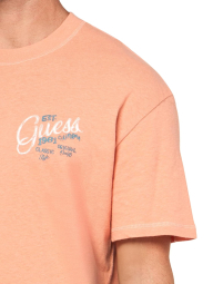 Чоловічі футболки Guess з принтом ззаду 1159849591 (Помаранчевий S)