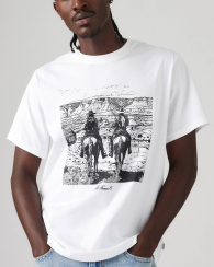 Футболка мужская Levi's с принтом 1159849609 (Белый M)