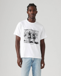 Футболка мужская Levi's с принтом 1159849609 (Белый M)