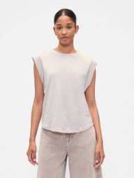 Женская футболка GAP 1159849641 (Бежевый M)