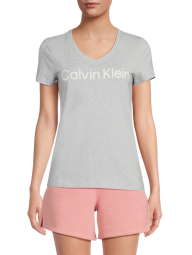 Женская футболка Calvin Klein с логотипом 1159849673 (Серый XS)