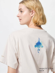 Футболка UNIQLO с принтом SKULLPANDA 1159849746 (Молочный S)