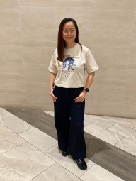 Футболка UNIQLO с принтом SKULLPANDA 1159849746 (Молочный S)