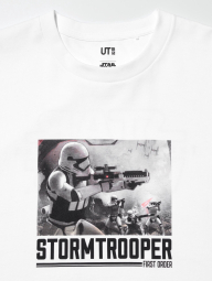 Футболка UNIQLO с принтом Star Wars 1159849965 (Белый S)