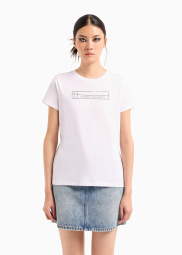 Женская футболка Armani Exchange с логотипом 1159849971 (Белый L)
