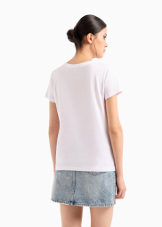 Женская футболка Armani Exchange с логотипом 1159849971 (Белый L)