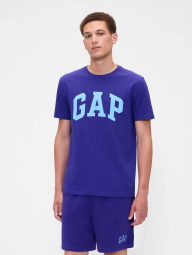 Футболка мужская GAP с логотипом 1159850145 (Фиолетовый L)