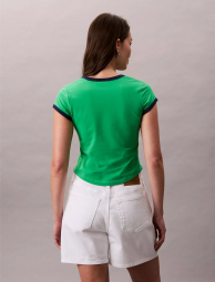 Жіноча футболка Calvin Klein з логотипом 1159850187 (Зелений XS)