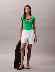 Жіноча футболка Calvin Klein з логотипом 1159850187 (Зелений XS)