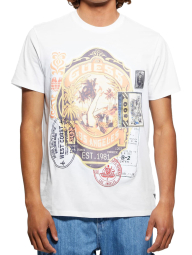 Мужская футболка Guess с аппликацией 1159850195 (Белый XL)
