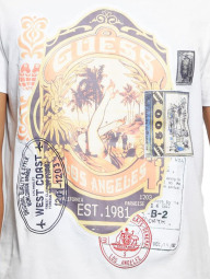 Мужская футболка Guess с аппликацией 1159850195 (Белый XL)