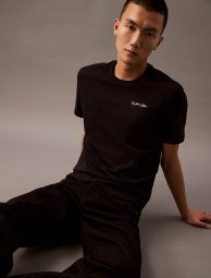 Мужская футболка Calvin Klein с логотипом 1159850248 (Черный S)