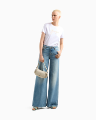 Женская футболка Armani Exchange со стразами 1159850817 (Белый XL)